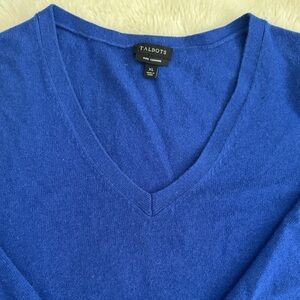 Talbots Royal Blue V-Neck Top